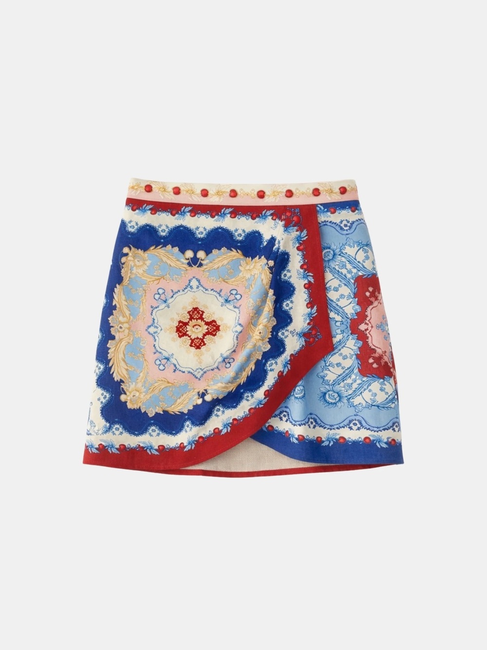 FARM RIO
MIXED ROYALTY SCARF MINI SKIRT